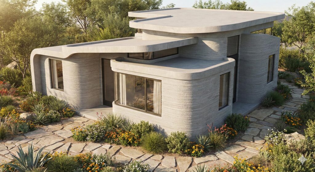 בית בהדפסה תלת מימדית